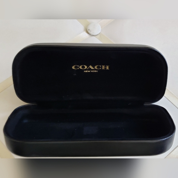 Coach Vintage Authentic Black Hard  Clamshell Eyeglasses / Sunglasses Case EUC - Picture 4 of 6